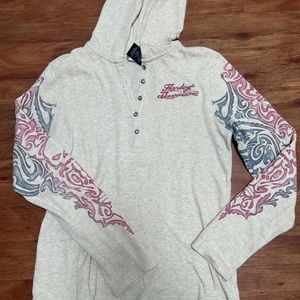 Harley Davidson skull hoodie